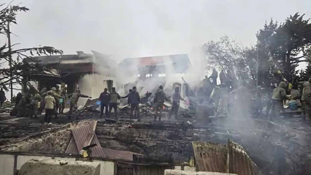 सिक्किम के ऐतिहासिक थंगू सेरतोक गुम्पा मठ में भीषण आग, सदियों पुरानी धरोहर राख