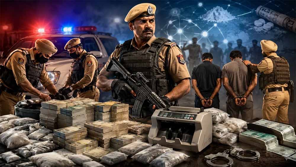 नशा तस्करों पर पंजाब पुलिस का बड़ा प्रहार, 73 हवाला संचालक गिरफ्तार, ₹830 करोड़ की संपत्तियां फ्रीज
